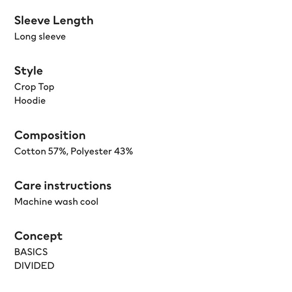 Cropped Striped Hoodie (size M) - Picture 6 of 8